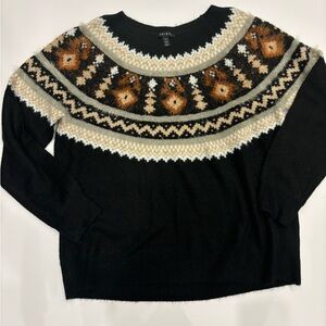 Tribal Women’s Soft Ski Yarn Sweater Black XL